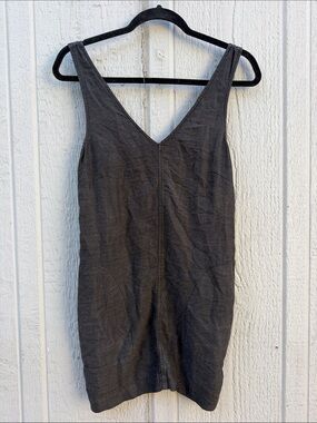 Aritzia Wilfred Simple V-Neck Black Mini Dress Size: XS